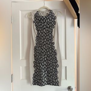 Diane von Furstenberg gray work dress